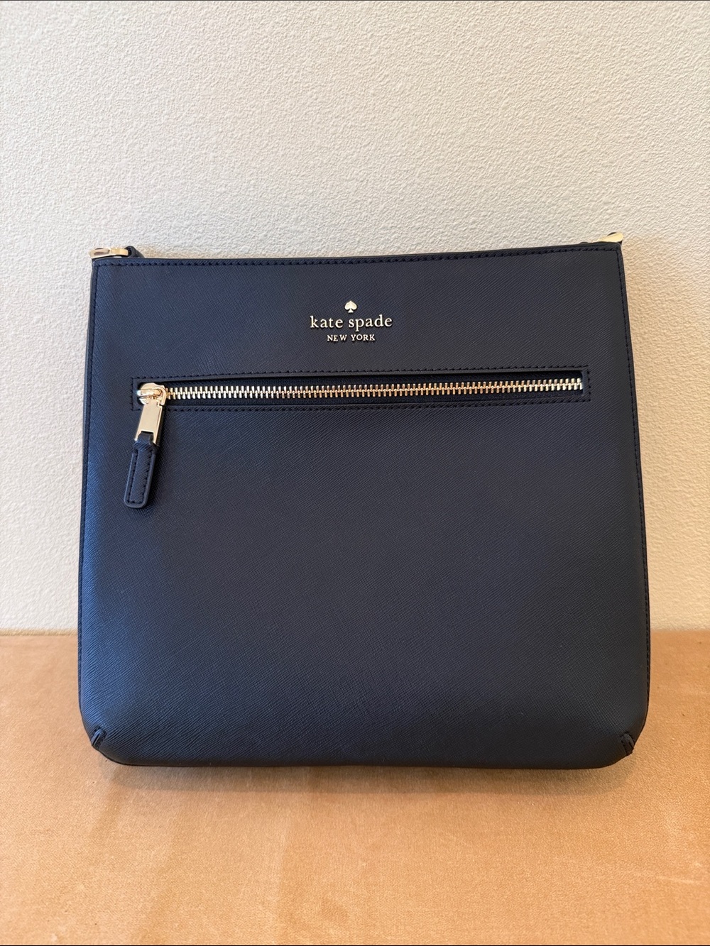 kate spade black and gold Saffiano Crossbody Bag